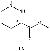 3-Pyridazinecarboxylic acid, hexahydro-, methyl ester, hydrochloride (1:2), (3S)- Struktur