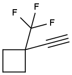 1-Ethynyl-1-(trifluoromethyl)cyclobutane Struktur