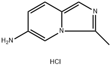 Imidazo[1,5-a]pyridin-6-amine, 3-methyl-, hydrochloride (1:2) 化学構造式