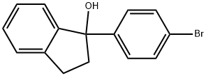 1-(4-bromophenyl)-2,3-dihydro-1H-inden-1-ol 化学構造式