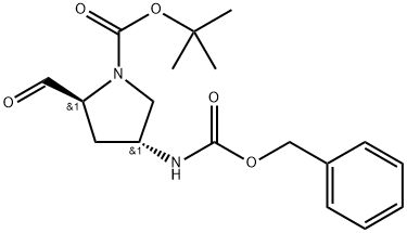 (2S,4R)-4-(((苄氧基)羰基)氨基)-2-甲酰基吡咯烷-1-羧酸叔丁酯, 2869833-94-1, 结构式