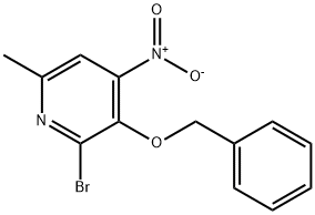 2-Bromo-6-methyl-4-nitro-3-(phenylmethoxy)pyridine Struktur