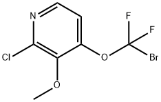 4-(Bromodifluoromethoxy)-2-chloro-3-methoxypyridine Structure