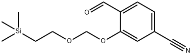 4-甲酰基-3-((2-(三甲硅基)乙氧基)甲氧基)苄腈,2870649-28-6,结构式