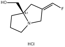 1H-Pyrrolizine-7a(5H)-methanol, 2-(fluoromethylene)tetrahydro-, hydrochloride (1:1), (2Z,7aR)- Struktur