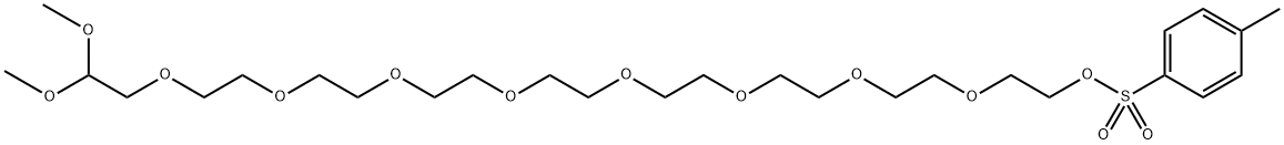 3-Methoxy-2,5,8,11,14,17,20,23,26-nonaoxaoctacosan-28-yl 4-methylbenzenesulfonate|3-甲氧基-2,5,8,11,14,17,20,23,26-壬氧基二十八烷-28-基-4-甲基苯磺酸盐