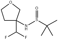 2-Propanesulfinamide, N-[3-(difluoromethyl)tetrahydro-3-furanyl]-2-methyl- Struktur