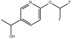 1-(6-(Difluoromethoxy)pyridin-3-yl)ethan-1-ol Struktur