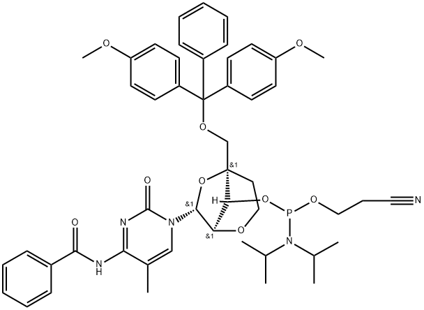 ENA-5MEC (BZ) PHOSPHORAMIDITE,287737-53-5,结构式