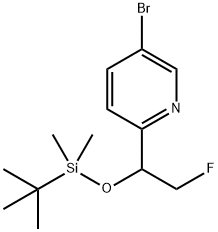 5-Bromo-2-[1-[[(1,1-dimethylethyl)dimethylsilyl]oxy]-2-fluoroethyl]pyridine|5-溴-2-[1-[[(1,1-二甲基乙基)二甲基甲硅烷基]氧基]-2-氟乙基]吡啶