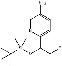 6-[1-[[(1,1-Dimethylethyl)dimethylsilyl]oxy]-2-fluoroethyl]-3-pyridinamine|6-[1-[[(1,1-二甲基乙基)二甲基甲硅烷基]氧基]-2-氟乙基]-3-吡啶胺