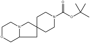tert-Butyl tetrahydro-1'H,6'H-spiro[piperidine-4,7'-pyrrolo[2,1-c][1,4]oxazine]-1-carboxylate Structure