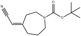 tert-Butyl (Z)-4-(cyanomethylene)azepane-1-carboxylate Structure