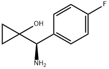 (R)-1-(Amino(4-fluorophenyl)methyl)cyclopropan-1-ol Struktur