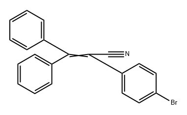 Benzeneacetonitrile, 4-bromo-α-(diphenylmethylene)- 化学構造式