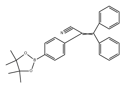Benzeneacetonitrile, α-(diphenylmethylene)-4-(4,4,5,5-tetramethyl-1,3,2-dioxaborolan-2-yl)- 化学構造式