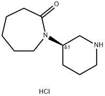 (R)-1-(哌啶-3-基)氮杂环庚-2-酮盐酸盐,2882918-83-2,结构式