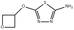 5-(氧杂环丁烷-3-基氧基)-1,3,4-噻二唑-2-胺,2882952-04-5,结构式
