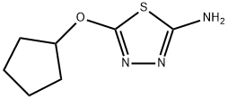 5-(Cyclopentyloxy)-1,3,4-thiadiazol-2-amine Struktur