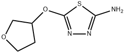 5-((Tetrahydrofuran-3-yl)oxy)-1,3,4-thiadiazol-2-amine Structure