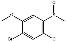 1-溴-5-氯-2-甲氧基-4-(甲基亚磺酰基)苯,2882958-79-2,结构式