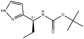 (S)-(1-(1H-吡唑-3-基)丙基)氨基甲酸叔丁酯,2883044-37-7,结构式