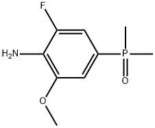 (4-氨基-3-氟-5-甲氧基苯基)二甲基氧化膦, 2883047-03-6, 结构式
