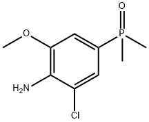 (4-氨基-3-氯-5-甲氧基苯基)二甲基氧化膦,2883047-19-4,结构式
