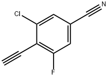 3-Chloro-4-ethynyl-5-fluorobenzonitrile Structure