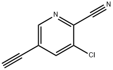 3-Chloro-5-ethynyl-2-pyridinecarbonitrile Struktur