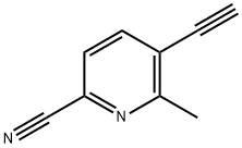 5-Ethynyl-6-methyl-2-pyridinecarbonitrile Struktur
