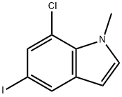 7-Chloro-5-iodo-1-methyl-1H-indole Structure