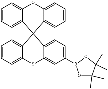 3-(4,4,5,5-Tetramethyl-1,3,2-dioxaborolan-2-yl)spiro[9H-thioxanthene-9,9′-[9H]xanthene] Structure