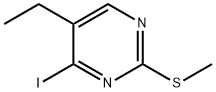5-乙基-4-碘-2-(甲硫基)嘧啶 结构式