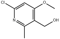 (6-Chloro-4-methoxy-2-methylpyridin-3-yl)methanol Structure