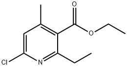 6-氯-2-乙基-4-甲基烟酸乙酯 结构式