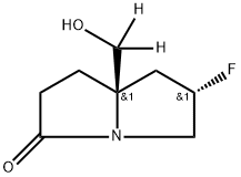REL-(6S,7AR)-6-氟-7A-(羟甲基)四氢-1H-吡咯烷-3(2H)-酮-D2,2883770-62-3,结构式