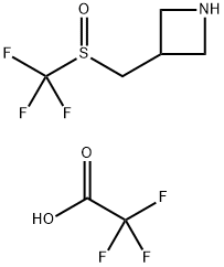 Azetidine, 3-[[(trifluoromethyl)sulfinyl]methyl]-, 2,2,2-trifluoroacetate (1:1) Structure