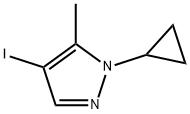 1-Cyclopropyl-4-iodo-5-methyl-1H-pyrazole Structure