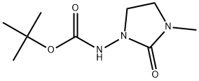 (3-甲基-2-氧代咪唑烷-1-基)氨基甲酸叔丁酯,2885286-00-8,结构式