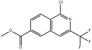 Methyl 1-chloro-3-(trifluoromethyl)-6-isoquinolinecarboxylate Struktur