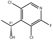 (R)-1-(3,5-二氯-2-氟吡啶-4-基)乙-1-醇 结构式