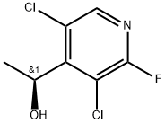 (S)-1-(3,5-二氯-2-氟吡啶-4-基)乙-1-醇 结构式