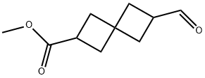 Methyl 6-formylspiro[3.3]heptane-2-carboxylate Struktur