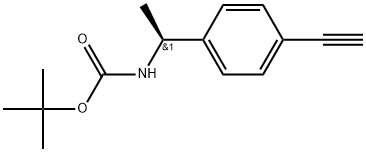 tert-Butyl (S)-(1-(4-ethynylphenyl)ethyl)carbamate Structure