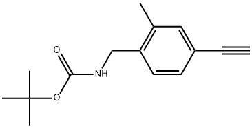 tert-Butyl (4-ethynyl-2-methylbenzyl)carbamate Structure