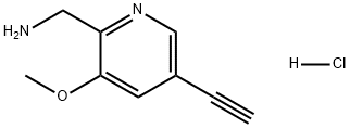 (5-乙炔基-3-甲氧基吡啶-2-基)甲胺盐酸盐,2890778-41-1,结构式
