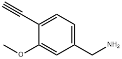(4-Ethynyl-3-methoxyphenyl)methanamine 化学構造式