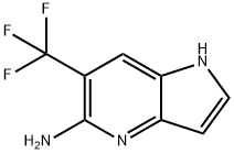 6-(Trifluoromethyl)-1H-pyrrolo[3,2-b]pyridin-5-amine Struktur