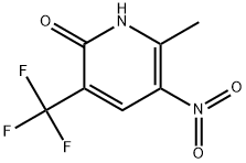 6-Methyl-5-nitro-3-(trifluoromethyl)pyridin-2(1H)-one Struktur